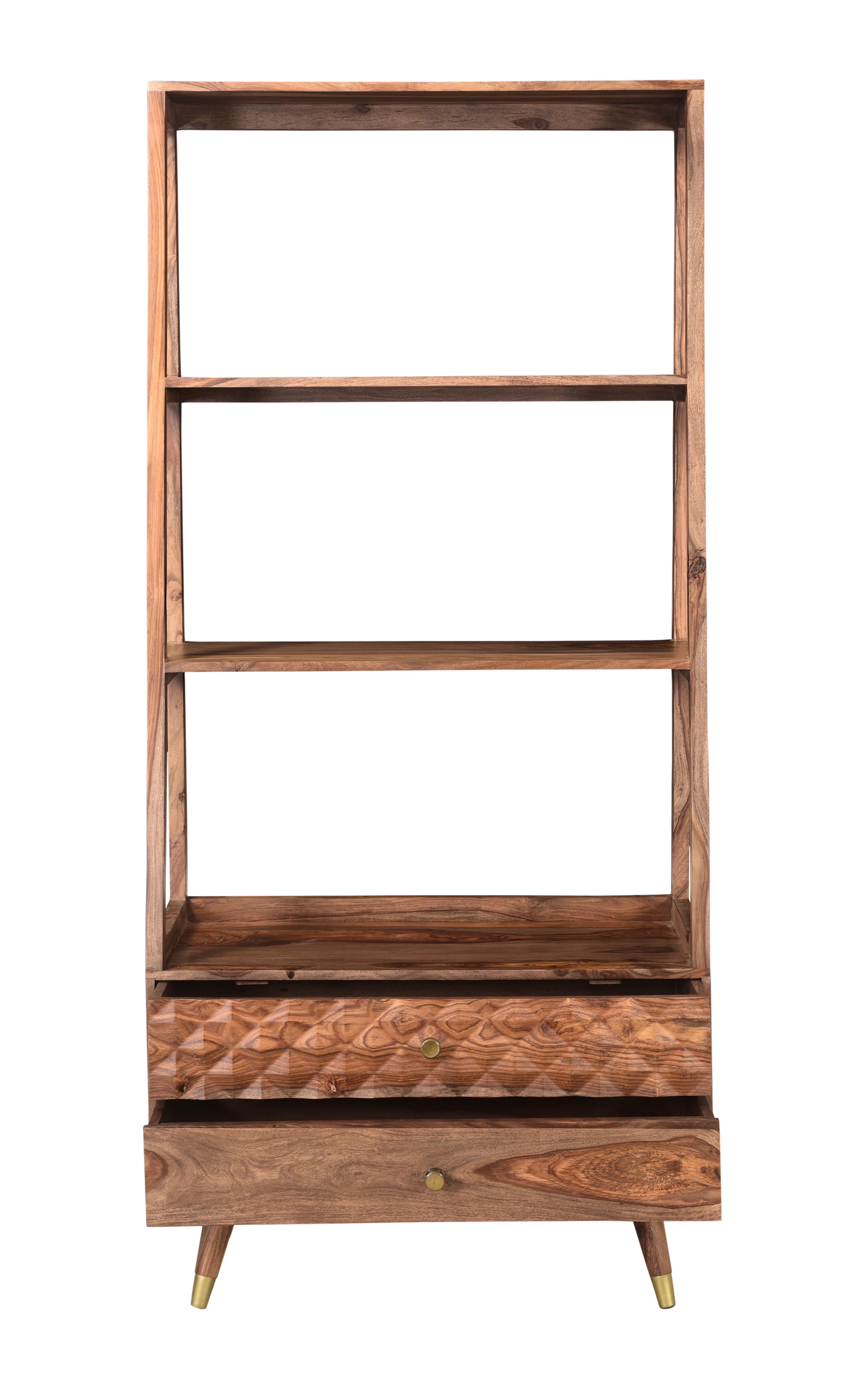 Brownstone - Two Drawer Bookcase - Nut Brown - Premium Standard Bookcases from Coast2Coast Home - Just $3960! Shop now at brett interiors