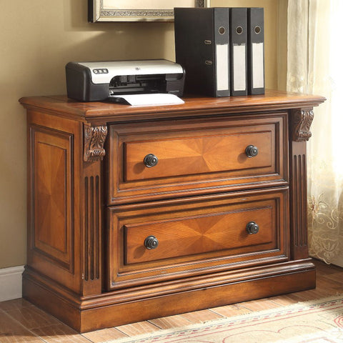 Huntington - 2 Drawer Lateral File - Antique Vintage Pecan - Premium Filing Cabinets from Parker House - Just $900! Shop now at brett interiors