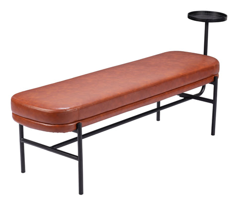 Ploce - Bench - Brown - Premium Upholstered Benches from Zuo Modern - Just $925! Shop now at brett interiors