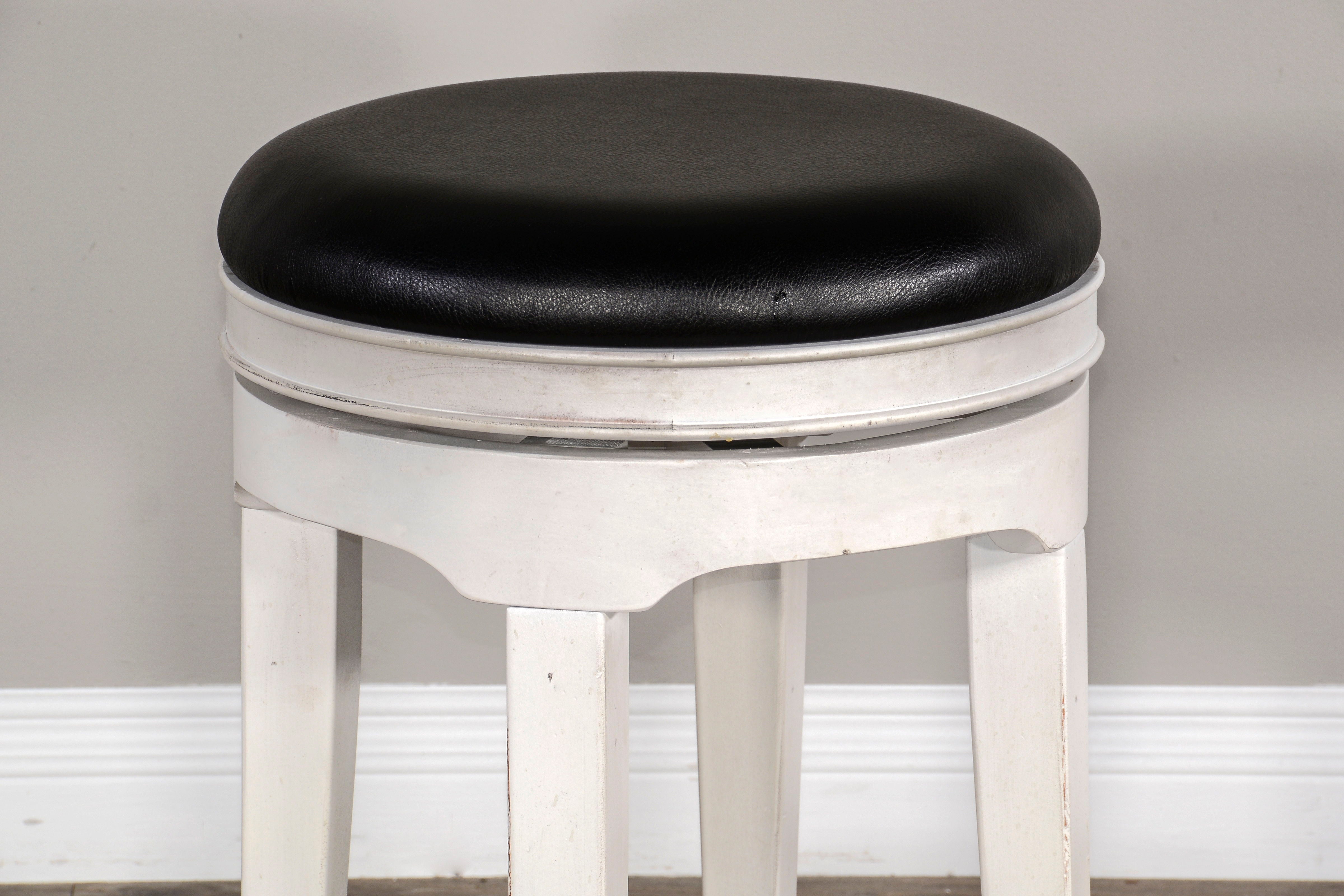 Carriage House - Swivel Stool - White / Dark Brown - Premium Counter Height (24"-27") from Sunny Designs - Just $206! Shop now at brett interiors