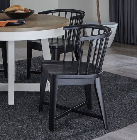 Americana Modern Dining - Barrel Dining Chair (Set of 2) - Black - Premium Chair Sets from Parker House - Just $500! Shop now at brett interiors