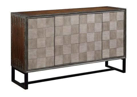 Indira - Four Door Credenza - Jasper Two Tone - Premium Credenzas from Coast2Coast Home - Just $3712.50! Shop now at brett interiors