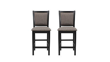 Potomac - Counter Chair (Set of 2) - Black - Premium Chair Sets from New Classic - Just $230! Shop now at brett interiors