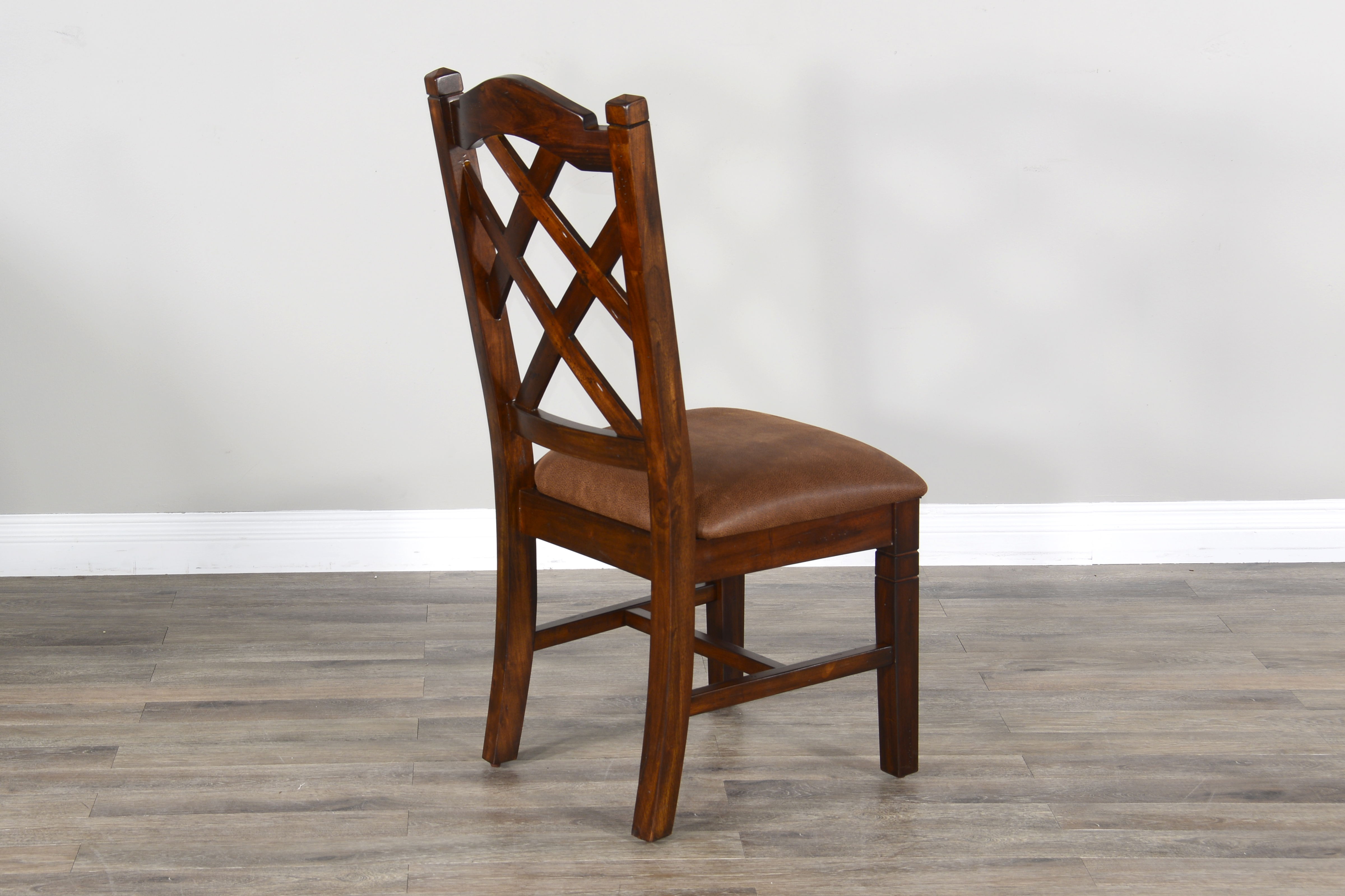 Santa Fe - Double Crossback Chair - Dark Brown - Premium Side Chairs from Sunny Designs - Just $214! Shop now at brett interiors