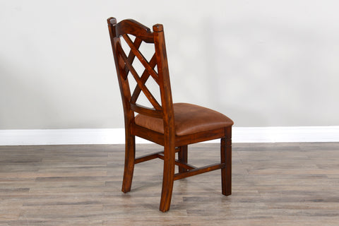 Santa Fe - 41" Double Crossback Chair - Dark Brown - Premium Side Chairs from Sunny Designs - Just $208! Shop now at brett interiors