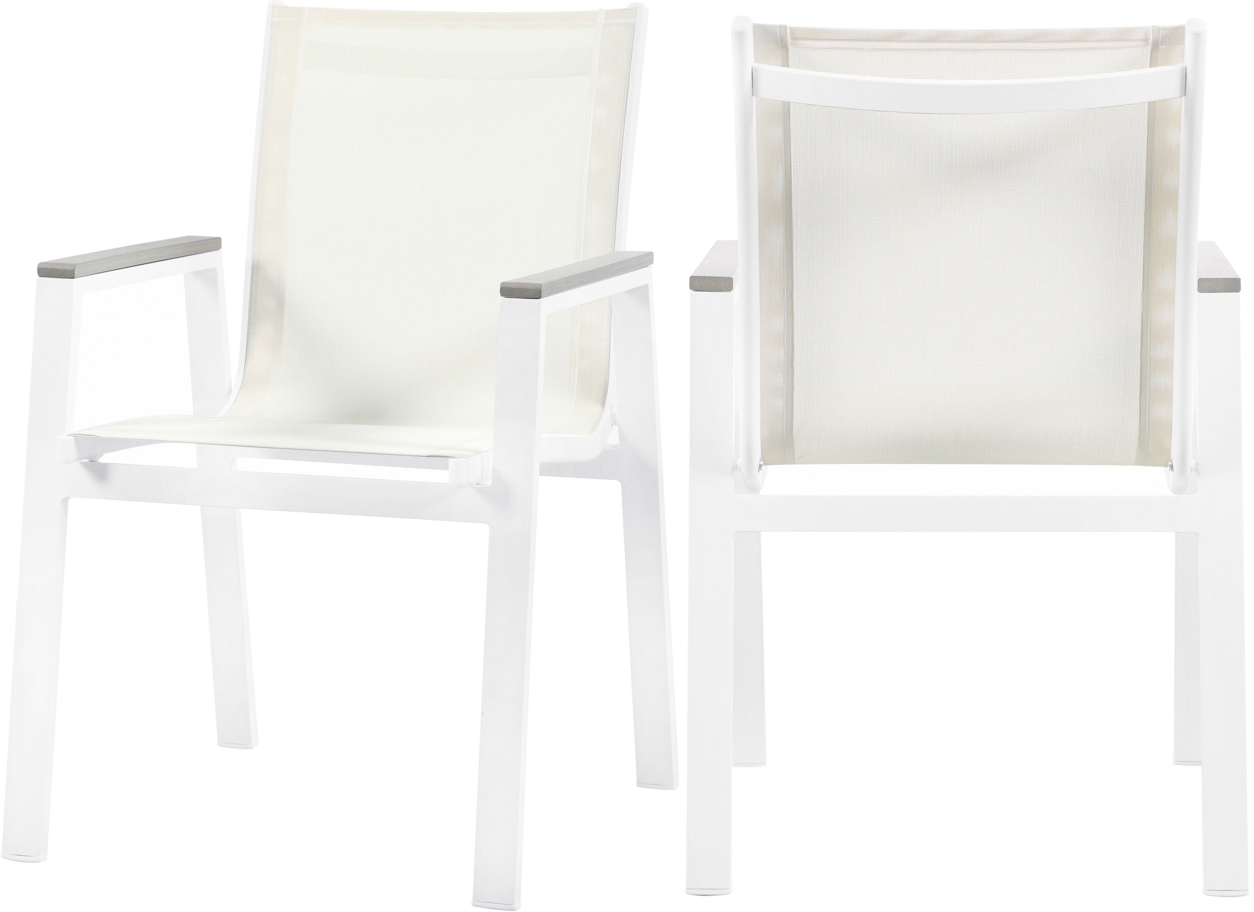 Nizuc - Outdoor Patio Dining Arm Chair Set - Premium Chair Sets from Meridian Furniture - Just $800! Shop now at brett interiors