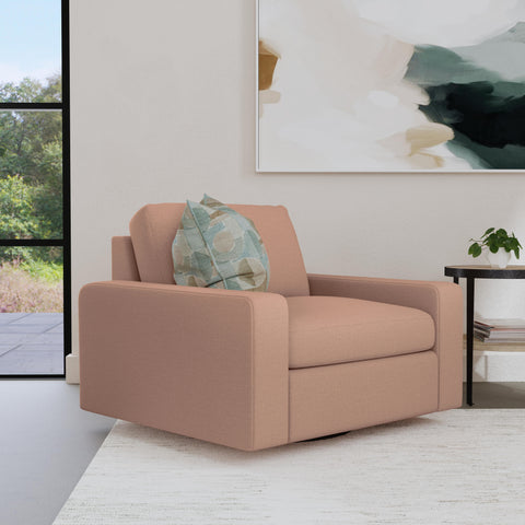 Sky - Stationary Swivel Chair - Pink - Premium Swivel Chairs from Flexsteel - Just $1437.50! Shop now at brett interiors