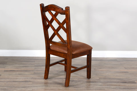 Santa Fe - 41" Double Crossback Chair - Dark Brown - Premium Side Chairs from Sunny Designs - Just $208! Shop now at brett interiors