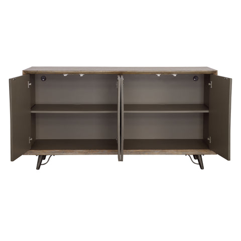 Mayweather - Four Door Credenza - Brown Multitones - Premium Credenzas from Coast2Coast Home - Just $4537.50! Shop now at brett interiors