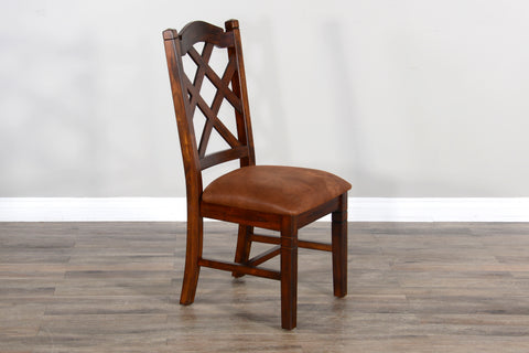 Santa Fe - Double Crossback Chair - Dark Brown - Premium Side Chairs from Sunny Designs - Just $214! Shop now at brett interiors