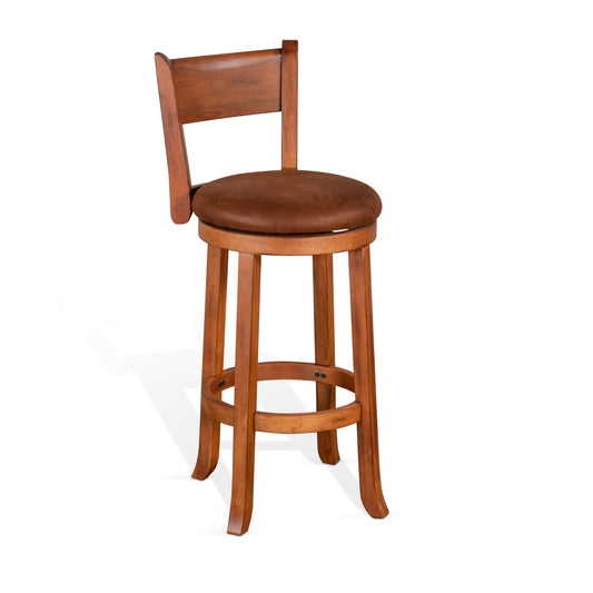 Sedona - Swivel Barstool With Cushion Seat & Back - Premium Bar Height (28"-30") from Sunny Designs - Just $187! Shop now at brett interiors