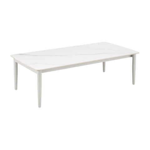 Rhodes - Outdoor Patio Rectangular Coffee Table - Light Gray - Premium Coffee Tables from Armen Living - Just $600! Shop now at brett interiors