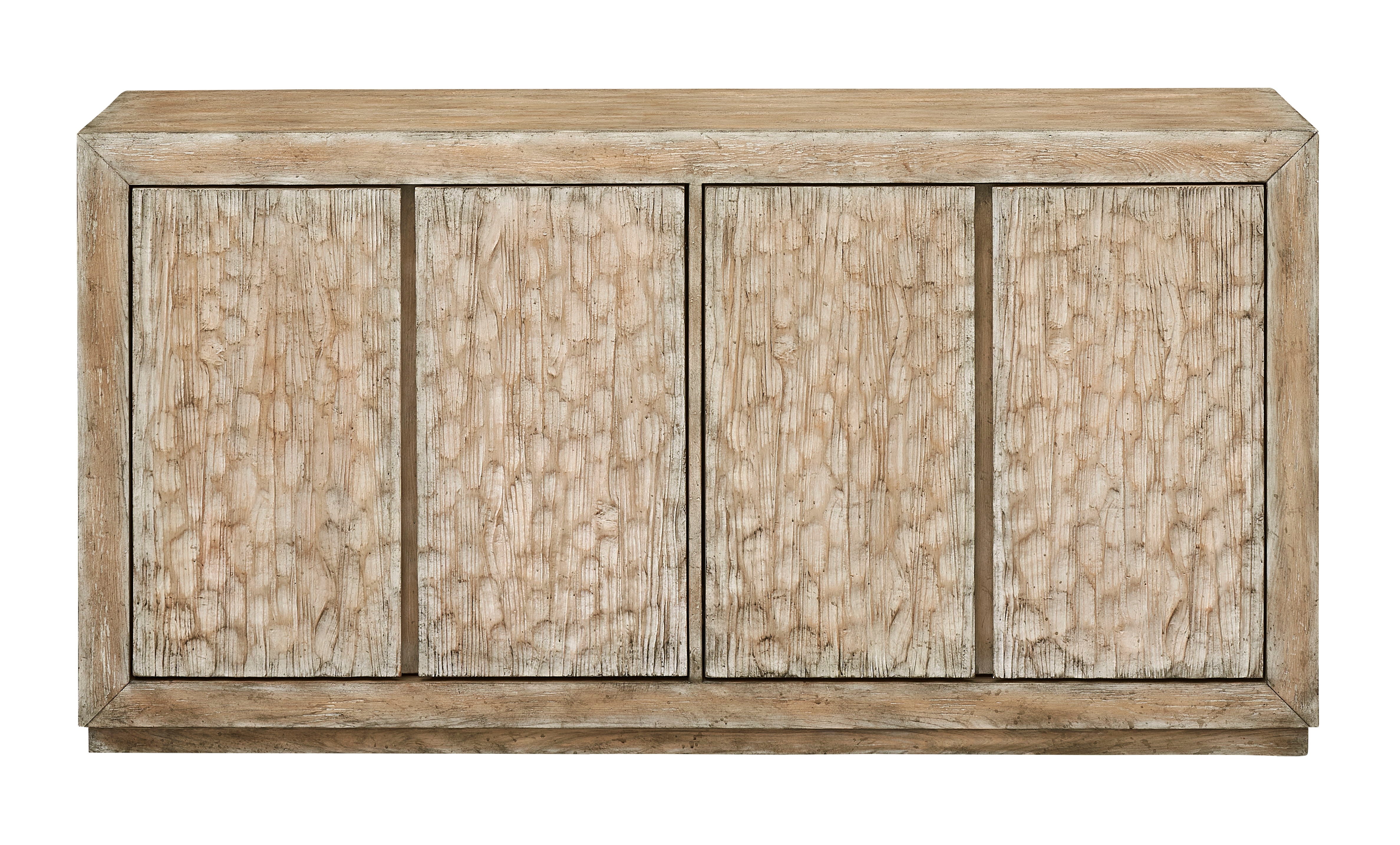 Galena - Four Door Credenza - Whitewash Natural - Premium Credenzas from Coast2Coast Home - Just $4537.50! Shop now at brett interiors