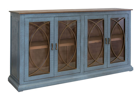 Marlin - Console - Vintage Blue - Premium TV Stands from International Furniture Direct - Just $1312.50! Shop now at brett interiors