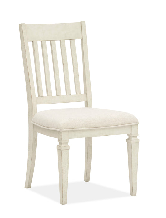 Newport - Dining Side Chair With Upholstered Seat (Set of 2) - Alabaster - Premium Chair Sets from Magnussen Furniture - Just $485! Shop now at brett interiors