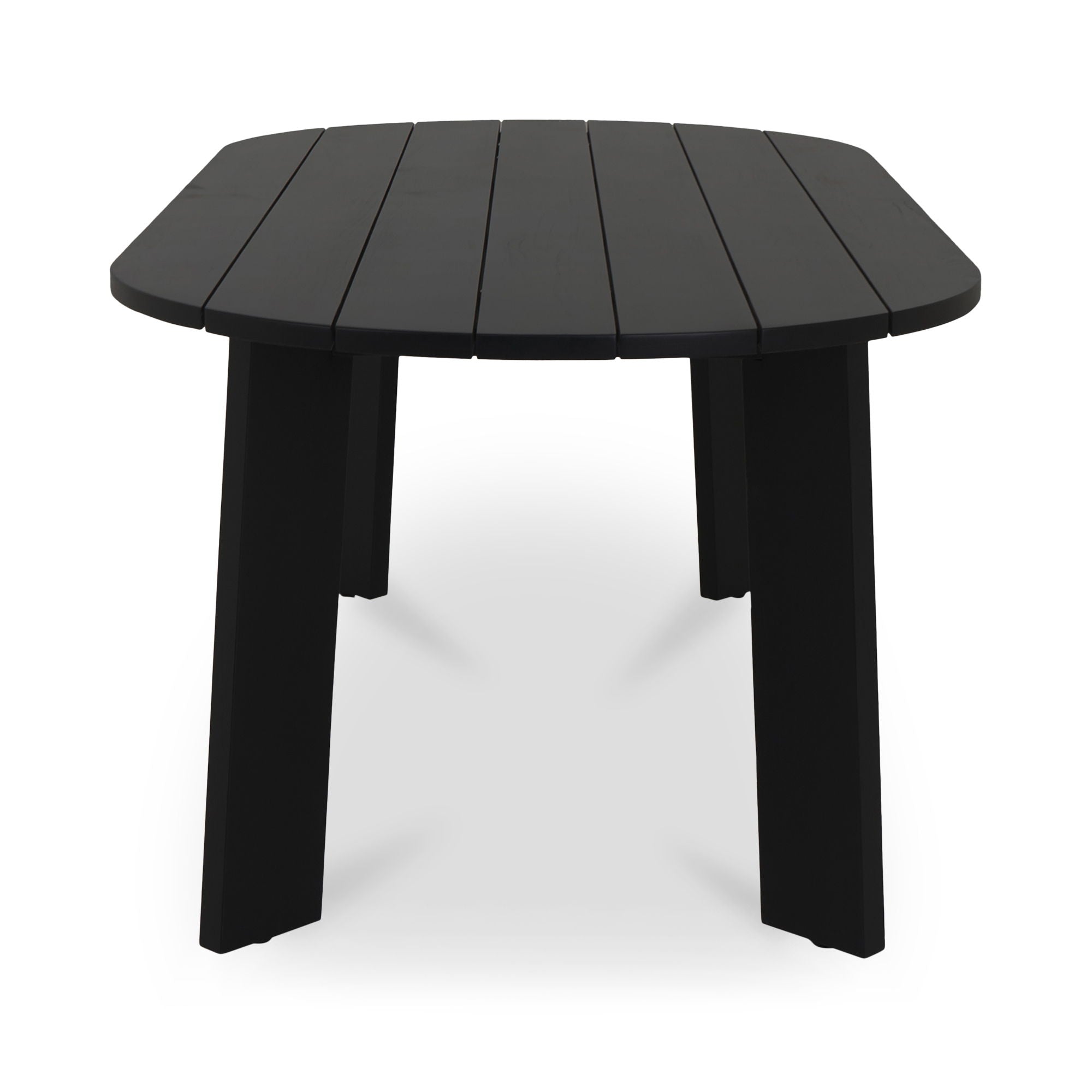 Delta - Oval Outdoor Dining Table - Black - Premium Dining Tables from Moe's Home Collection - Just $5622.50! Shop now at brett interiors