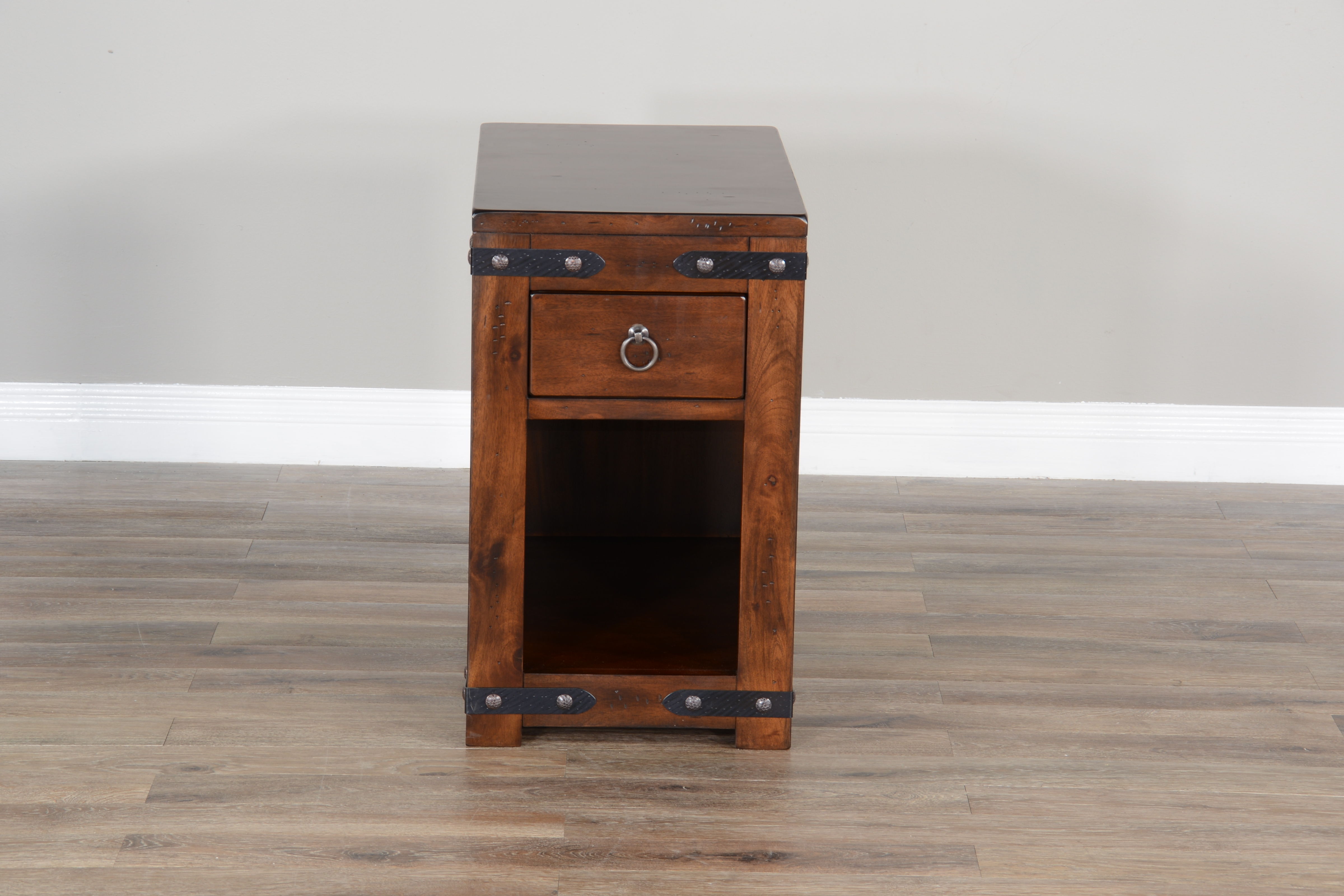 Santa Fe - 25" Chair Side Table - Dark Brown - Premium Chair Side Tables from Sunny Designs - Just $431! Shop now at brett interiors