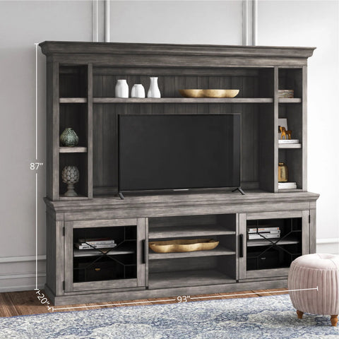 Sundance - Console with Hutch & Backpanel - Premium Entertainment Centers from Parker House - Just $2497.50! Shop now at brett interiors