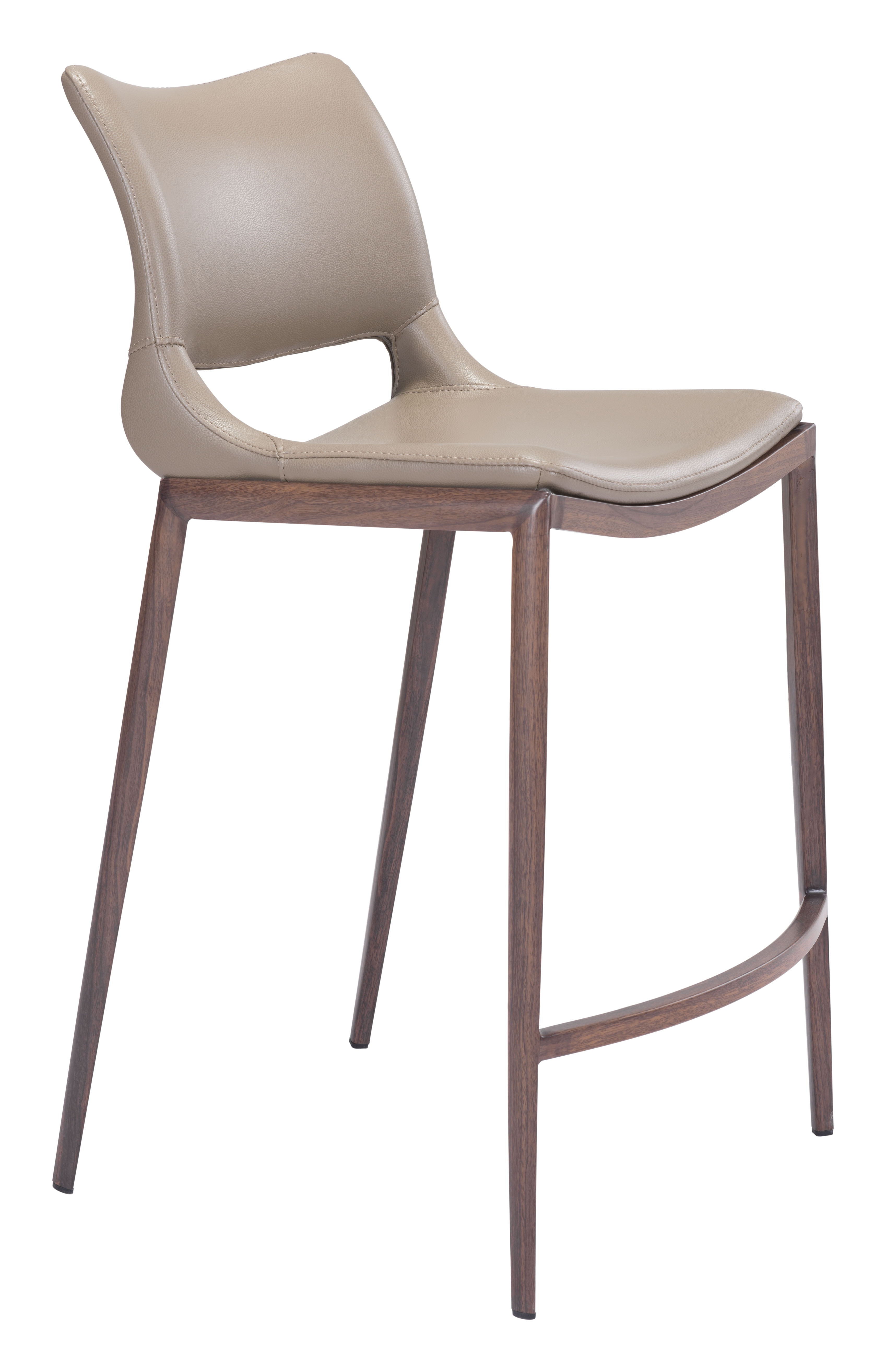 Ace - Counter Chair (Set of 2) - Walnut Legs - Premium Chair Sets from Zuo Modern - Just $1500! Shop now at brett interiors