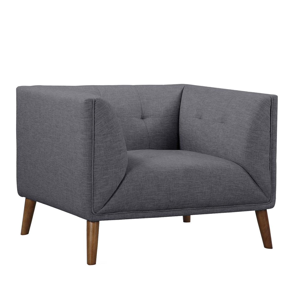 Hudson - Mid-Century Button - Tufted Chair - Premium Accent Chairs from Armen Living - Just $735! Shop now at brett interiors