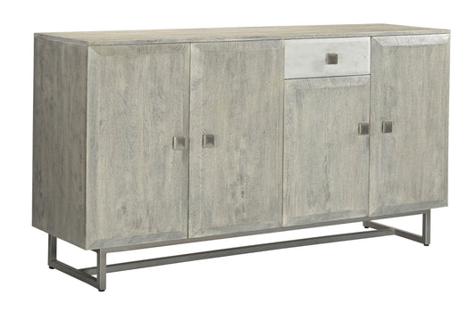 Valpraraiso - Four Door One Drawer Credenza - Gray - Premium Credenzas from Coast2Coast Home - Just $4950! Shop now at brett interiors