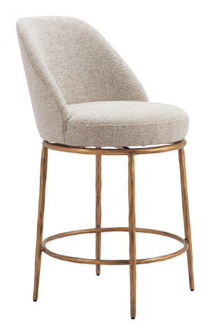 Nordhavn - Swivel Stool - Premium Bar Height (28"-30") from Zuo Modern - Just $1575! Shop now at brett interiors