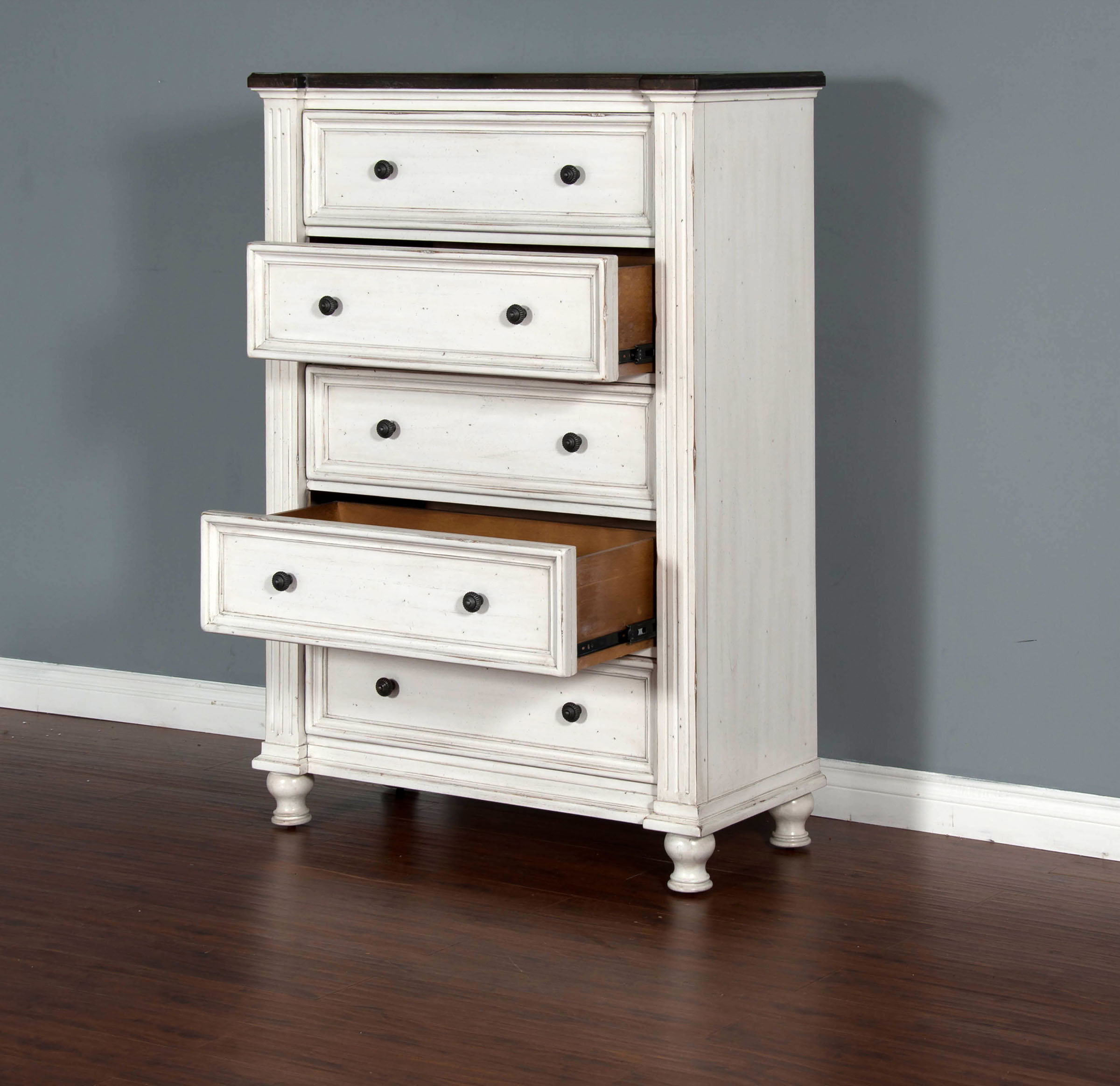 Carriage House - Chest - White / Dark Brown - Premium Accent Chests from Sunny Designs - Just $1131! Shop now at brett interiors