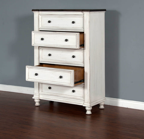 Carriage House - Chest - White / Dark Brown - Premium Accent Chests from Sunny Designs - Just $1131! Shop now at brett interiors