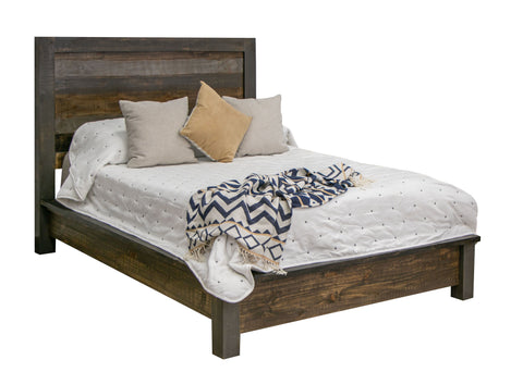 Blacksmith - Full Platform Bed - Truffle Brown / Oil Black - Premium Platform Beds from International Furniture Direct - Just $1000! Shop now at brett interiors