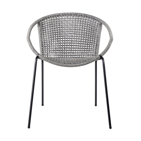 Snack - Indoor / Outdoor Stackable Steel Dining Chair (Set of 2) - Premium Chair Sets from Armen Living - Just $560! Shop now at brett interiors