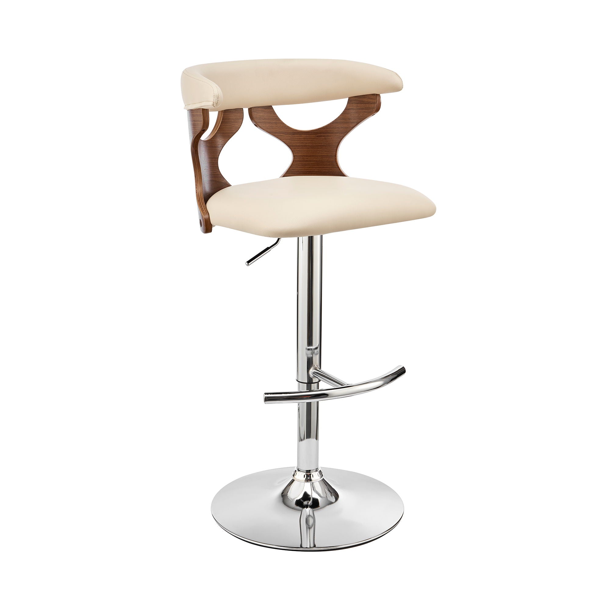 Ruth - Adjustable Swivel Bar Stool - Premium Adjustable Height from Armen Living - Just $240! Shop now at brett interiors