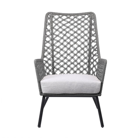 Marco - Indoor / Outdoor Steel Lounge Chair - Premium Arm Chairs from Armen Living - Just $697.50! Shop now at brett interiors