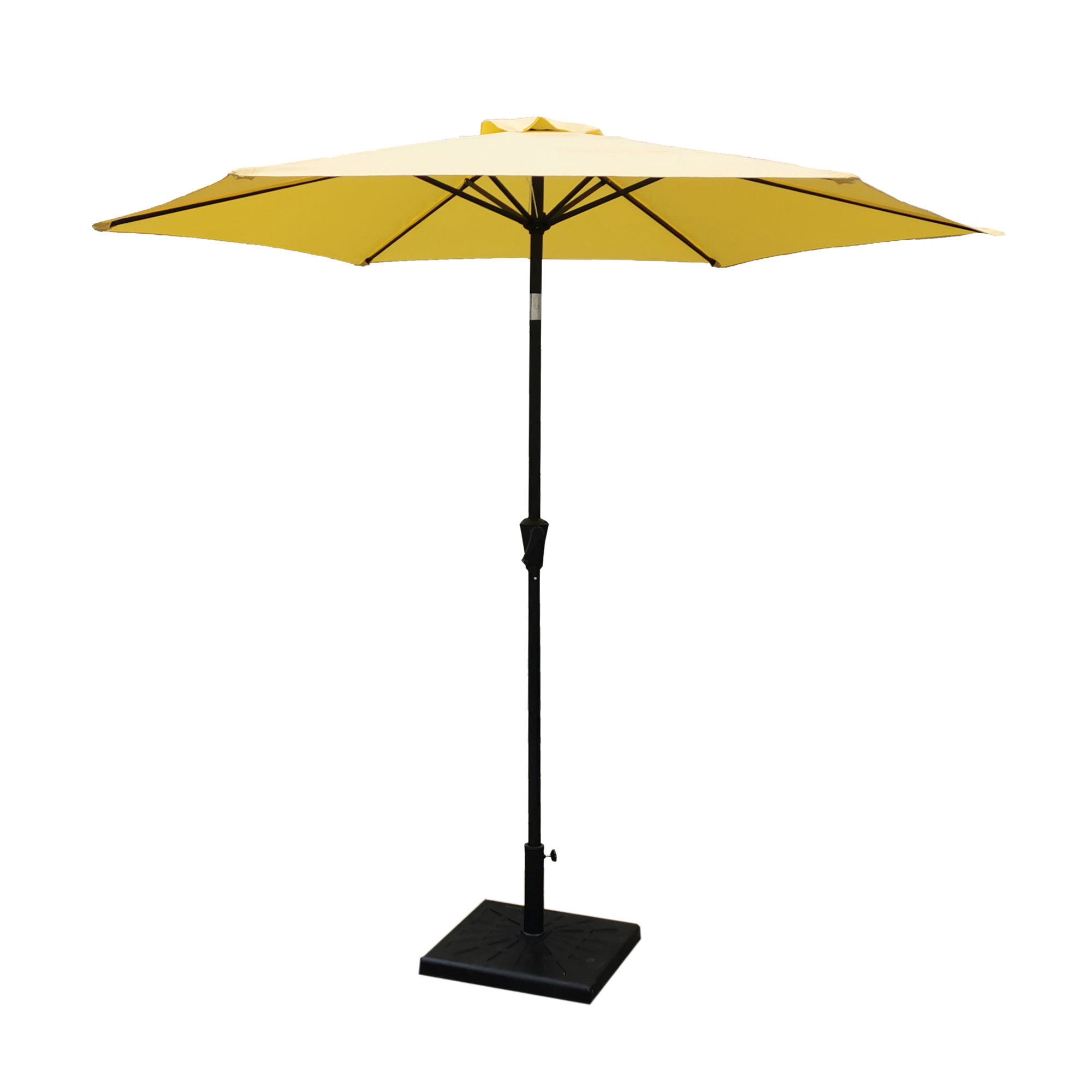 8.8' Outdoor Aluminum Patio Umbrella With 42 Pound Square Resin Umbrella Base - Premium Umbrellas & Canopies from Gather Craft - Just $214! Shop now at brett interiors