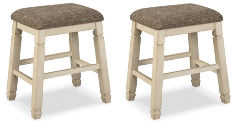 Bolanburg - Beige - Upholstered Stool (Set of 2) - Premium Stool Sets from Signature Design by Ashley® - Just $207.90! Shop now at brett interiors