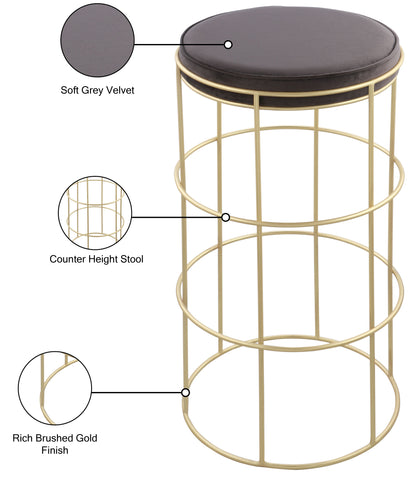 Rebar - Counter Stool - Premium Counter Height (24"-27") from Meridian Furniture - Just $237.50! Shop now at brett interiors