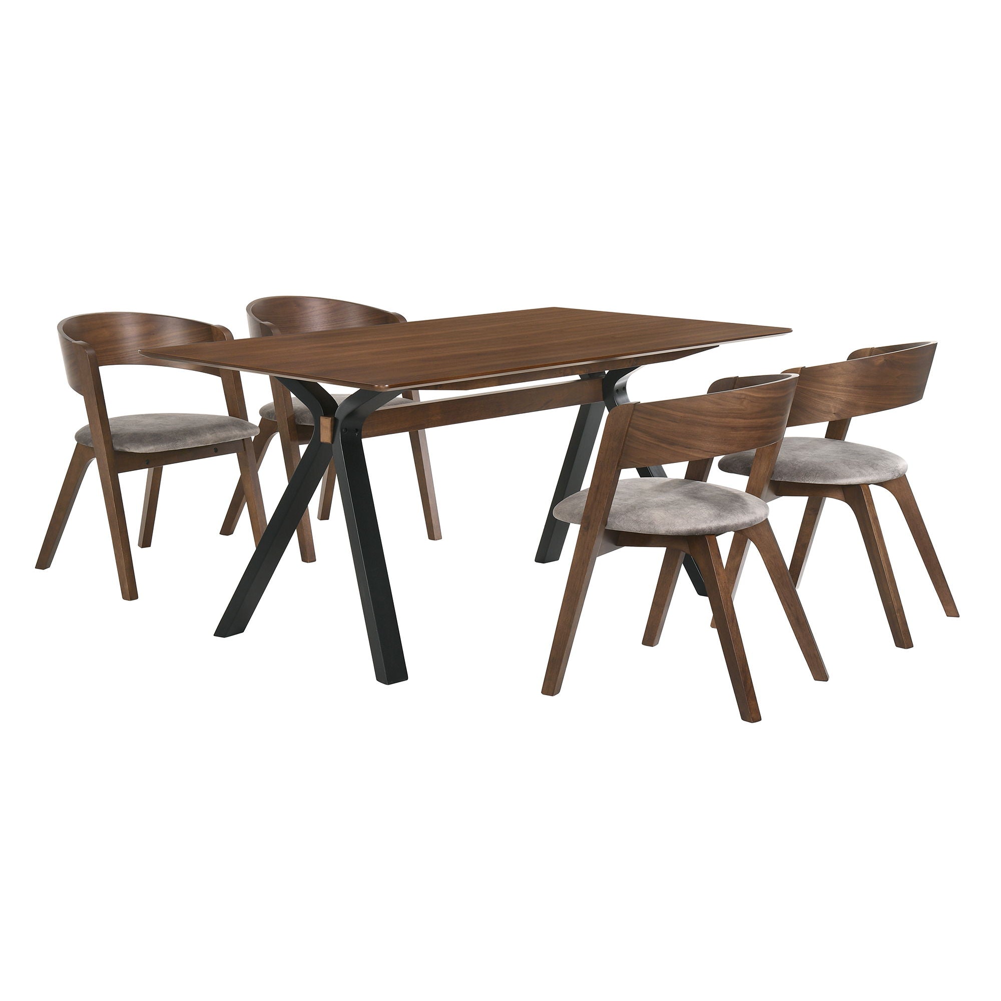 Laredo And Jackie - Rectangular Dining Set - Premium 5 Piece Dining Room Sets from Armen Living - Just $1402.50! Shop now at brett interiors