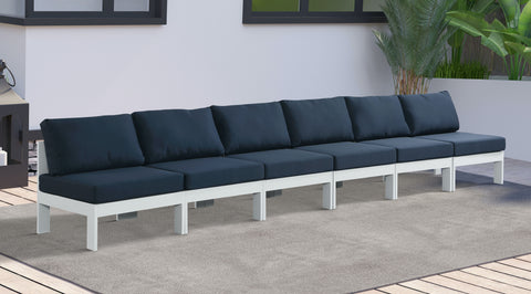 Nizuc - Outdoor Patio Modular Sofa Armless - Navy - Premium Sofas from Meridian Furniture - Just $5175! Shop now at brett interiors