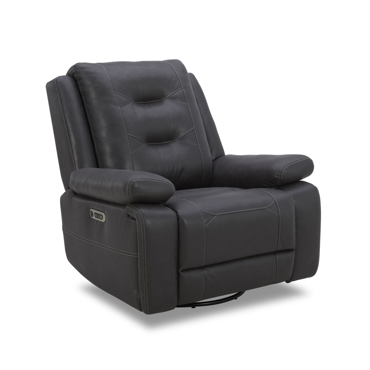 Caldwell - Power Swivel Glider Recliner - Tahoe Charcoal - Premium Swivel Glider Chairs from Parker Living - Just $822.50! Shop now at brett interiors