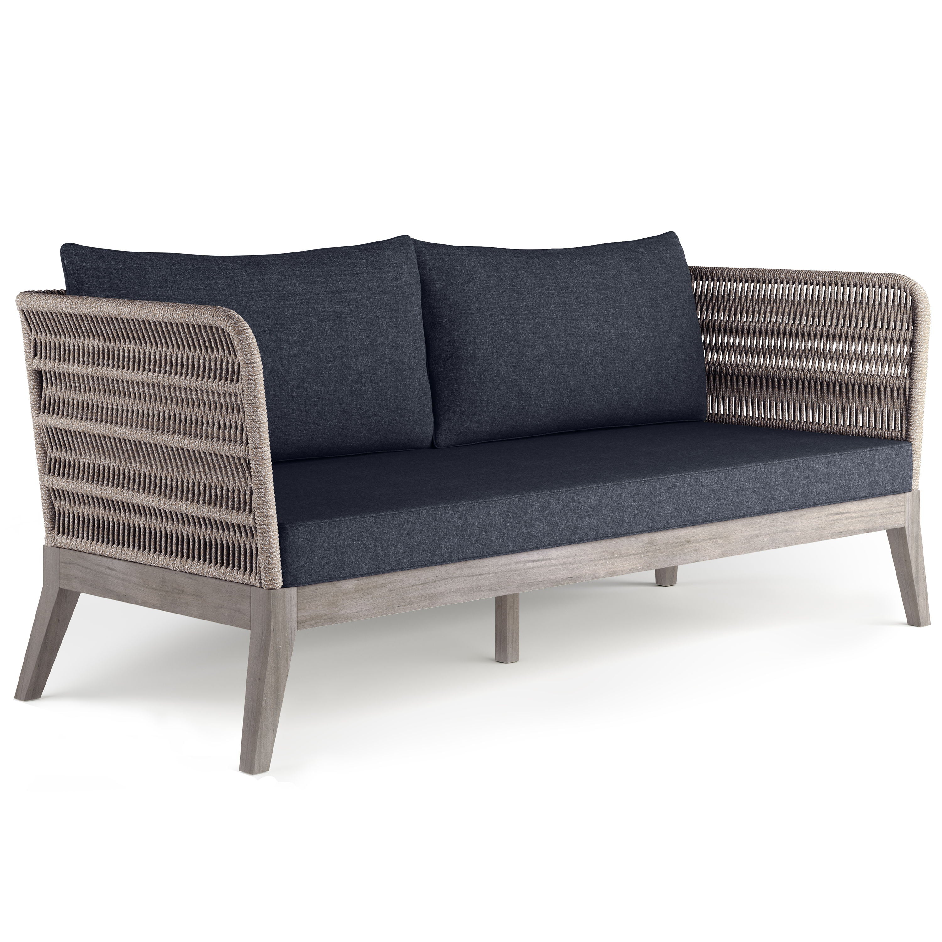 Santiago - Outdoor Sofa - Slate Grey - Premium Sofas from Simpli Home - Just $1050! Shop now at brett interiors