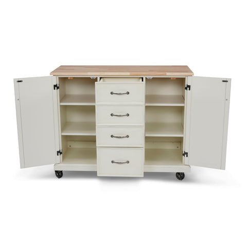 Bay Lodge - Kitchen Cart - White - 35.5" - Premium Bars & Bar Carts from Homestyles - Just $1249.98! Shop now at brett interiors