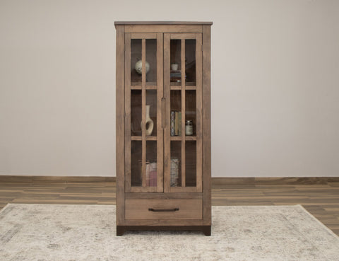 Natural Parota - Cabinet - Brown Cappuccino - Premium Display Cabinets from International Furniture Direct - Just $1100! Shop now at brett interiors