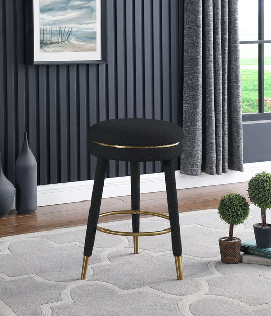 Coral - Counter Stool - Black - Premium Counter Height (24"-27") from Meridian Furniture - Just $362.50! Shop now at brett interiors