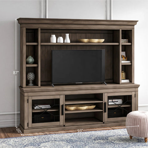 Sundance - Console with Hutch & Backpanel - Premium Entertainment Centers from Parker House - Just $2497.50! Shop now at brett interiors