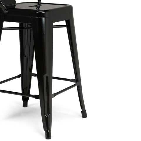 Rayne - 24" Metal Counter Height Stool (Set of 2) - Premium Stool Sets from Simpli Home - Just $149! Shop now at brett interiors