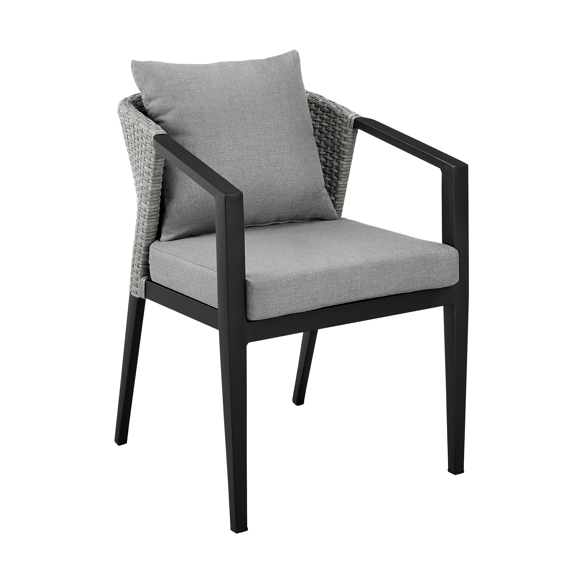 Palma - Outdoor Patio Dining Chairs With Cushions (Set of 2) - Aluminum - Premium Chair Sets from Armen Living - Just $1425! Shop now at brett interiors