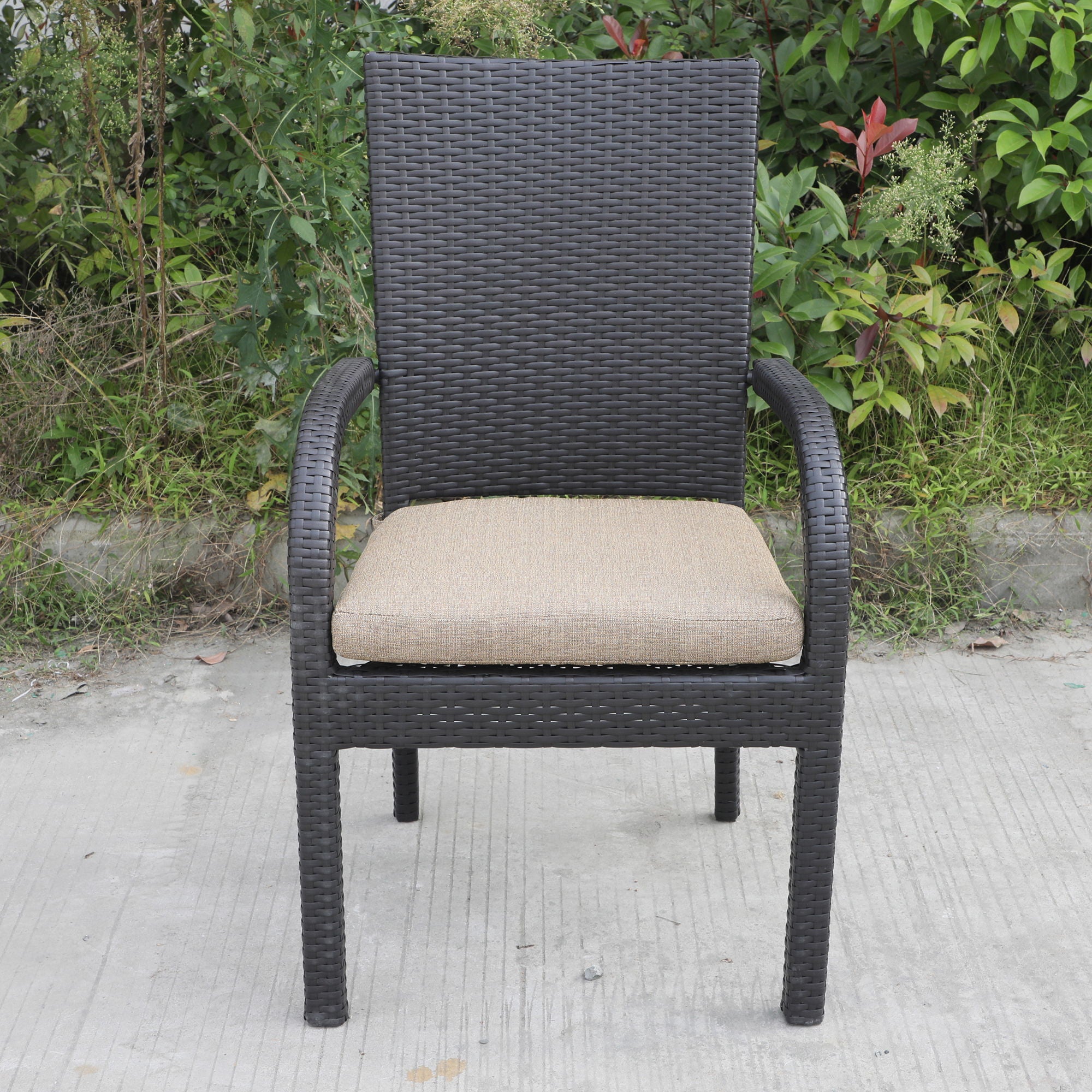 Balcones - Outdoor Wicker Dining Chairs With Cushions (Set of 8) - Premium Chair Sets from Gather Craft - Just $2035! Shop now at brett interiors