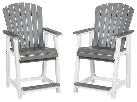 Transville - Gray / White - Barstool (Set of 2) - Premium Stool Sets from Signature Design by Ashley® - Just $1322.48! Shop now at brett interiors