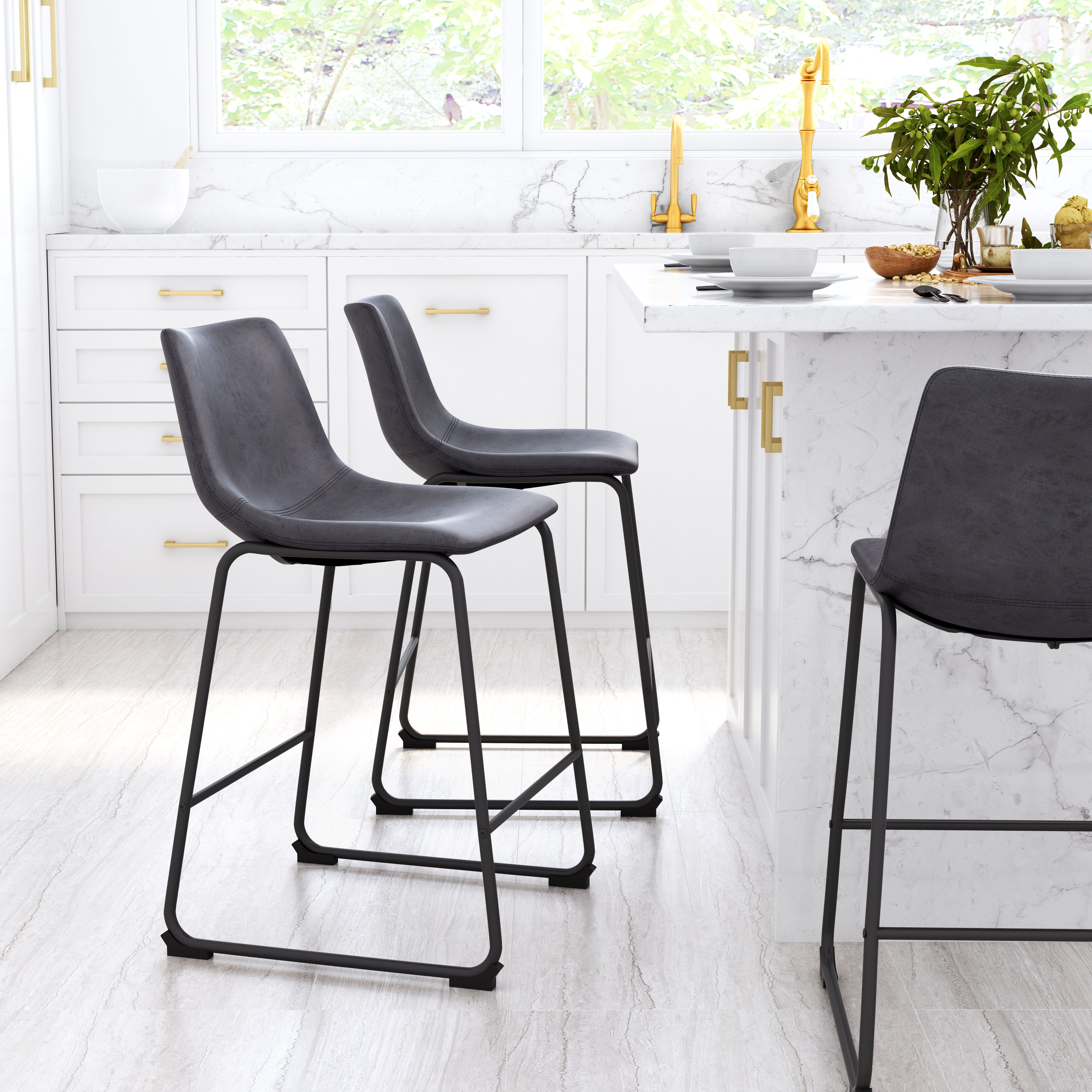 Smart - Counter Chair (Set of 2) - Premium Chair Sets from Zuo Modern - Just $850! Shop now at brett interiors