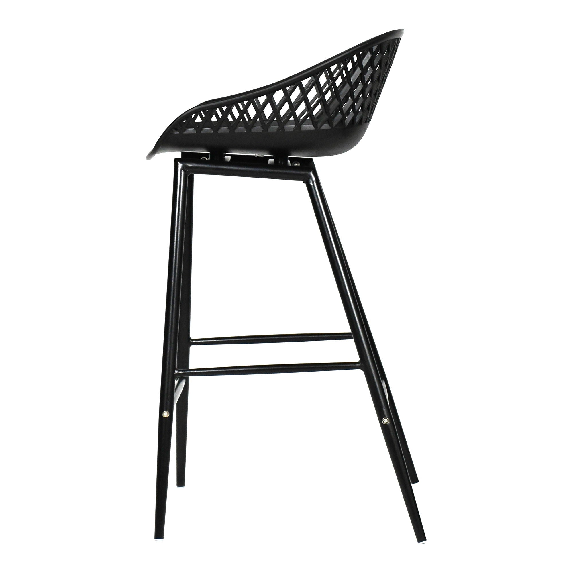 Piazza - Outdoor Counter Counter Stool (Set of 2) - Black - Premium Chair Sets from Moe's Home Collection - Just $497.50! Shop now at brett interiors