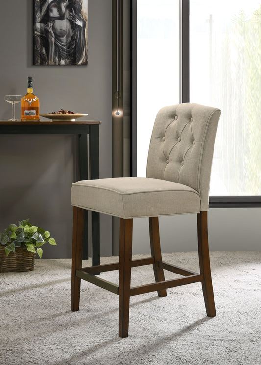 Darby - 19" Fabric Counter Height Chair - Tan - Premium Counter Height (24"-27") from Lilola Home - Just $101! Shop now at brett interiors